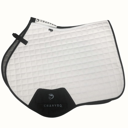 Bamboo Cooling Close Contact Saddle Pad - White